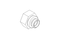 Reducing coupling L 35/22 St DIN3865