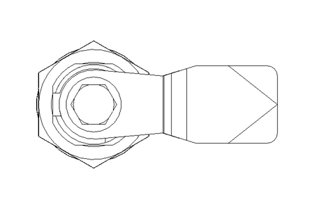 Drehriegel mit Zunge H20