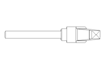 Klemmhebel M8x63 1.4305