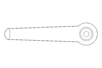 Klemmhebel M10x32 1.4305