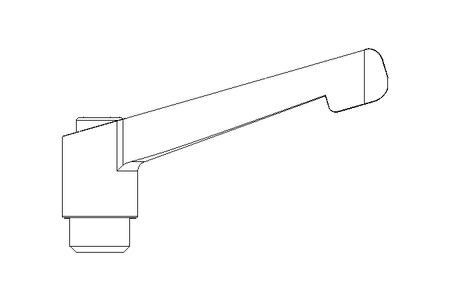 Klemmhebel M12 Innengewinde 1.4305