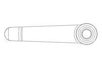 Klemmhebel M12 Innengewinde 1.4305