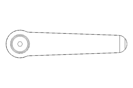 Klemmhebel M12 Innengewinde 1.4305