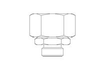 Reduzieranschluss L 28/15 Niro DIN3865