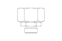 Reduzieranschluss L 28/15 Niro DIN3865