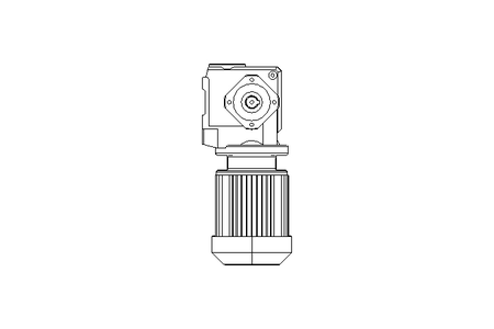 Worm gear motor 0.25kW 205 1/min