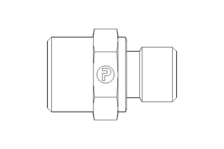 Rohrverschraubung L 12 G1/4" Niro