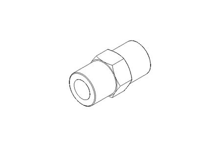 Niple duplo DN8 1/4"  AISI 316