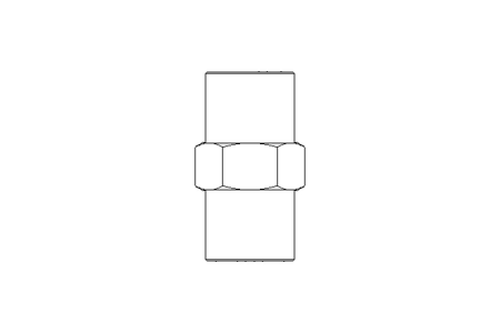 Niple duplo DN8 1/4"  AISI 316