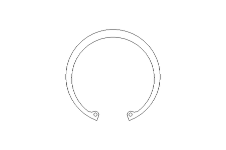 Tear-off ring 95x3 A2 DIN472