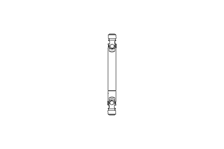 Universal joint shaft D=20 L1=210 L2=250