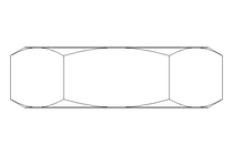 六角螺母 M36x3 St-Zn DIN439