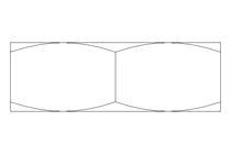 六角螺母 M36x3 St-Zn DIN439