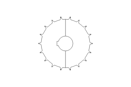 Roda dentada para corrente