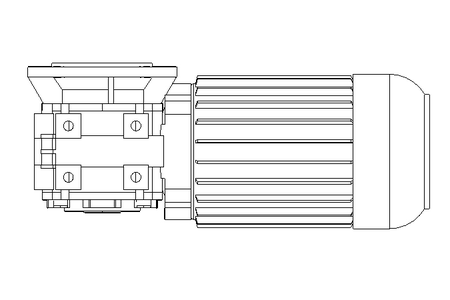 Schneckengetriebemotor 0,37kW 100 1/min