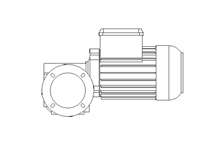 Schneckengetriebemotor 0,37kW 100 1/min