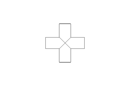 Kreuzstück DN 25(29X1,5) 1.4404