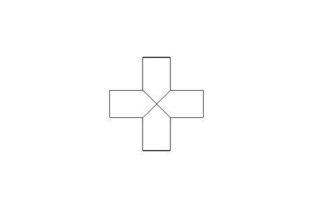 Kreuzstück DN 25(29X1,5) 1.4404