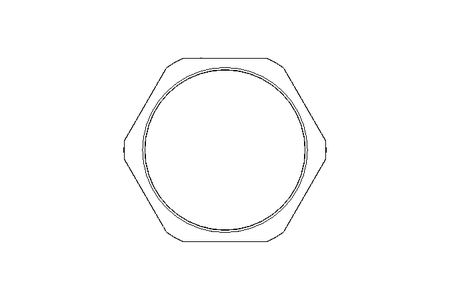 Gegenmutter sechskant M63