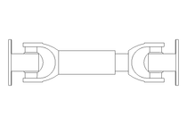 Eje articulado D=58 L1=215 L2=240