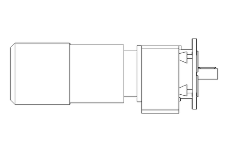 正齿轮变速电机 1,5kW 56 1/min