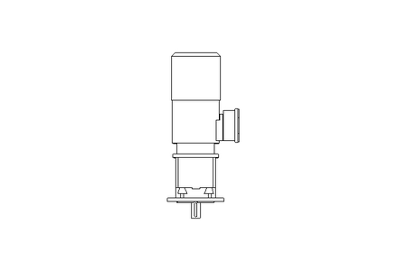 正齿轮变速电机 1,5kW 56 1/min