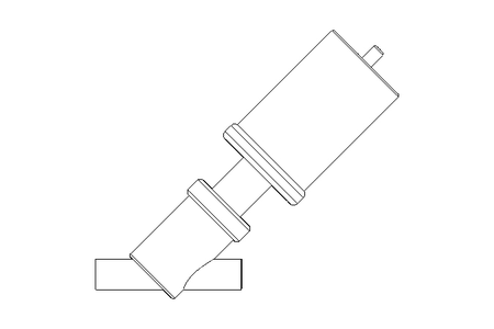 Slanted seat valve DN25