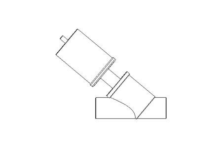 Angle seat valve DN 100