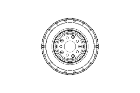 Roda móvel 400x100 400kg