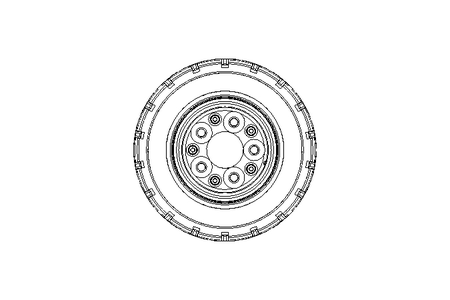 Roda móvel 400x100 400kg