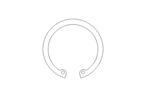 Tear-off ring 45x1.75 A2 DIN472