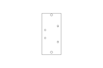 SINGLE CONNECTING PLATE  ISO2 3/8