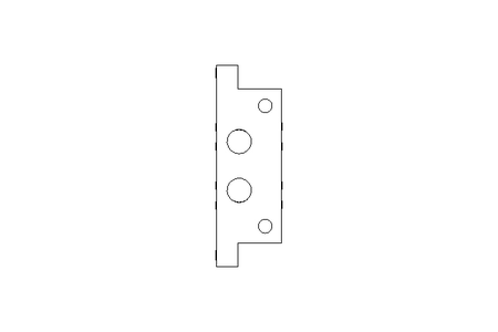 SINGLE CONNECTING PLATE  ISO2 3/8