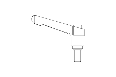 Klemmhebel M6x12 Außengewinde 1.4305