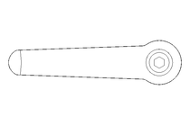 Klemmhebel M6x32