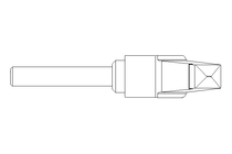 Klemmhebel M6x32