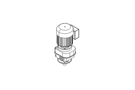 Stirnradgetriebemotor 0,37kW 71 1/min