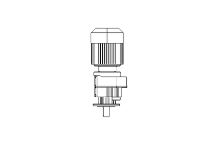 Spur gear motor 0.37kW 71 1/min