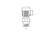 Stirnradgetriebemotor 0,37kW 71 1/min