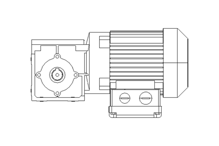 Right-angle geared motor 0.25kW 79 1/min