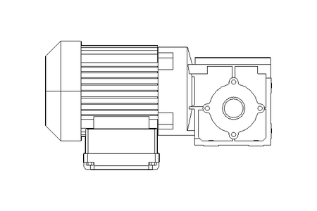 Winkelgetriebemotor 0,25kW 79 1/min