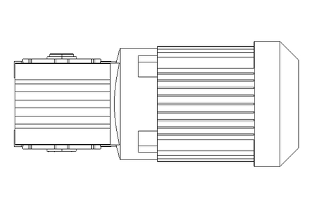 Right-angle geared motor 0.25kW 79 1/min