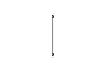 Universal joint shaft D=150 L1=2220 L2=