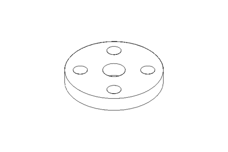 FLANGIA DN15 PN40 A4 DIN EN 1092-1