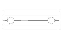 Giunto profilato T M6 / 8 St-Zn