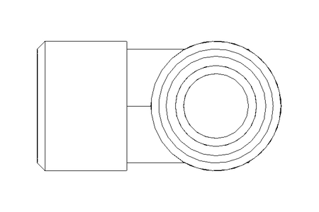 Threaded T-connector L 10/10/10 1.4571