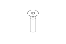 Countersunk head screw M10x40 A2 70