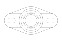 Mancal de flange eFOM 20x47x89