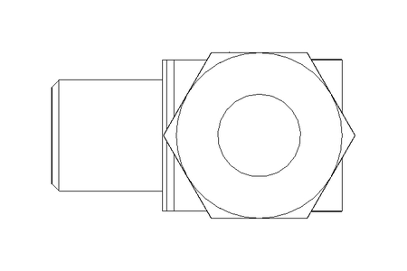 Pipe screw connector LL 6 M6x1 1.4571