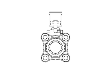 Ball valve DN020 PN40 MA F150 1.4408